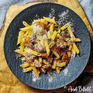 Chorizo-Pasta-Rezept-Käse