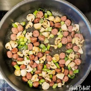 Würstchengulasch-vom-Hirsch-mit Calvados-und-Äpfeln-Anleitung-AndiB.liebt