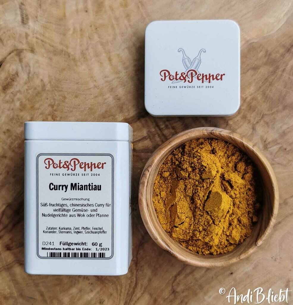 Garnelencurry mit Basmatireis - Curry Miantiau Gewürzmischung Pot and Pepper