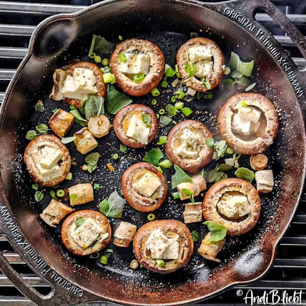 Gefüllte Champignons Mit Feta - In Knapp 20min Fertig - Super Einfach ...