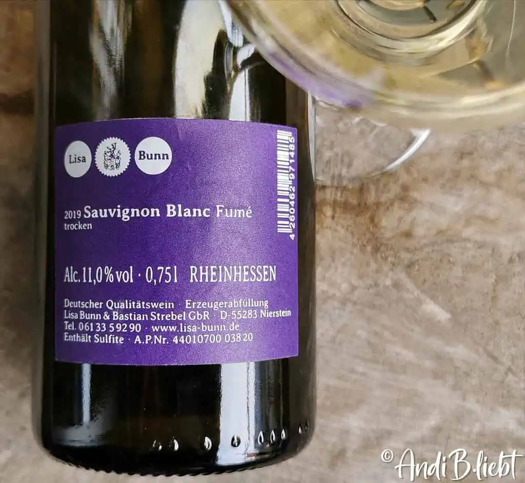 Sauvignon Blanc Fumé 2019 – Weingut Lisa Bunn www.andib-liebt.de