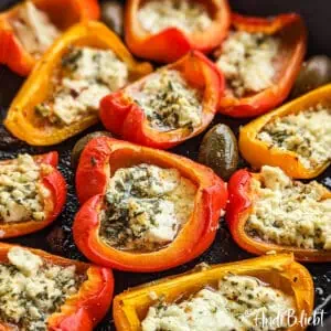 Gefüllte Paprika vegetarisch mit Feta www.andib-liebt.de