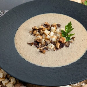 Pilzsuppe mit Croutons Titel AndiBliebt-2