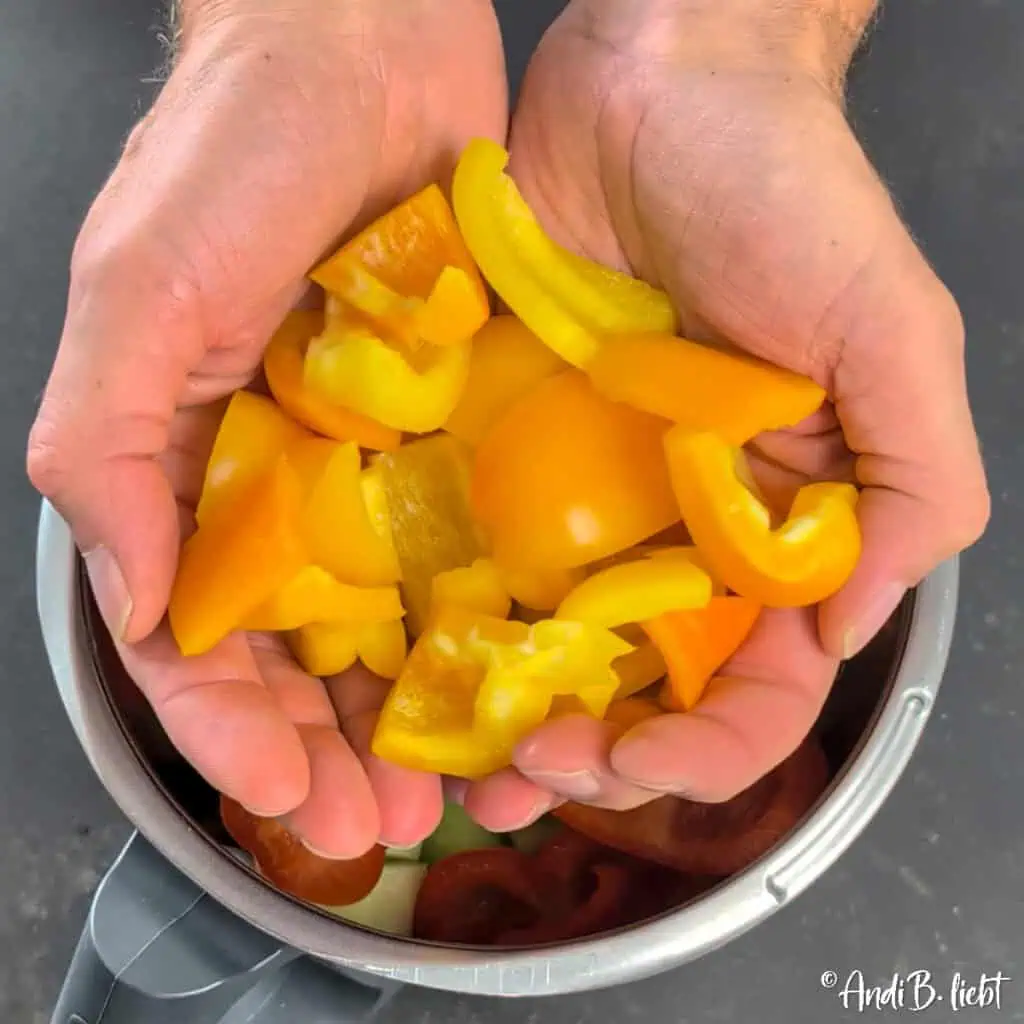 Melonen Gazpacho mit Gurke und Minze Rezept AndiBliebt - Anleitung 7