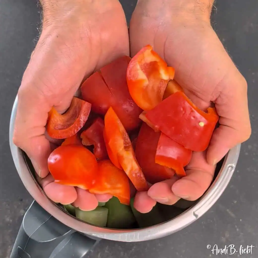 Melonen Gazpacho mit Gurke und Minze Rezept AndiBliebt - Anleitung 6