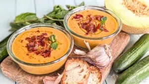 Melonen Gazpacho mit Gurke und Minze Rezept AndiBliebt -20