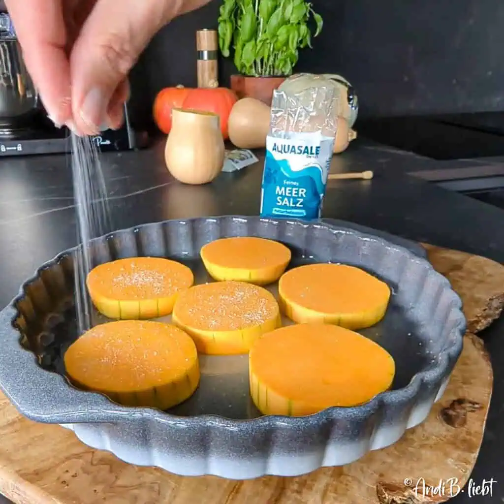 Butternut Kürbis mit Feta Zubereitung 3