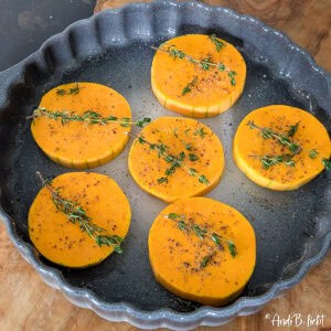 Butternut Kürbis mit Feta Zubereitung 5