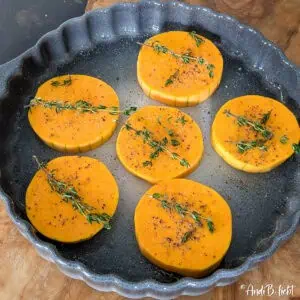 Butternut Kürbis mit Feta Zubereitung 5