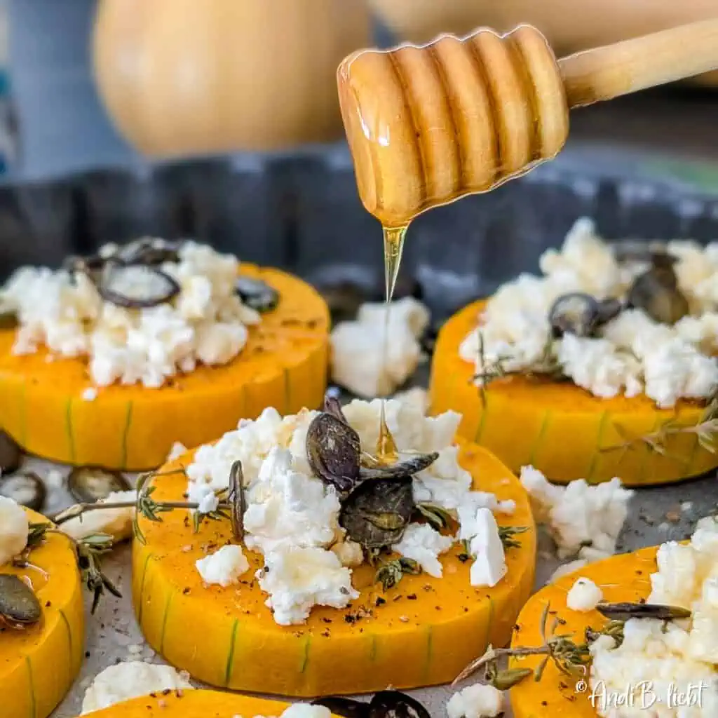 Butternut Kürbis mit Feta Zubereitung 8
