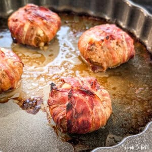 Gefüllte Champignons mit Bacon Titelfoto